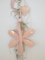 Preview: Metall-Blumen-Mobile mit Baendern und Herzen