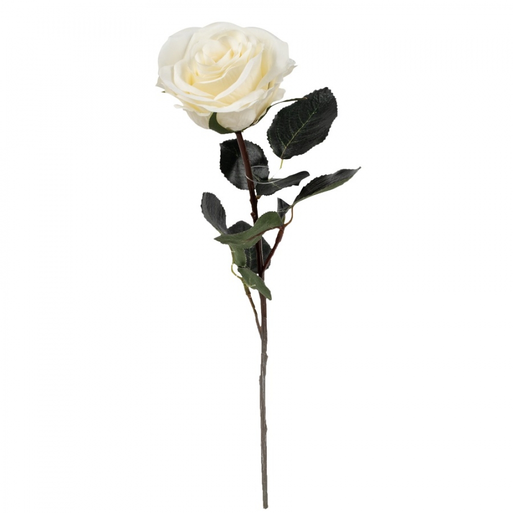 Rose gefuellt Madame" 1Bl,9Lb L37cm cremeweiss 1333-01"