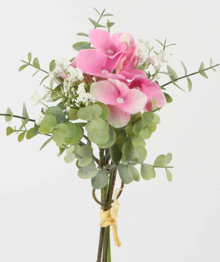 Hortensienstrauss L32cm dunkelrosa 130178-23