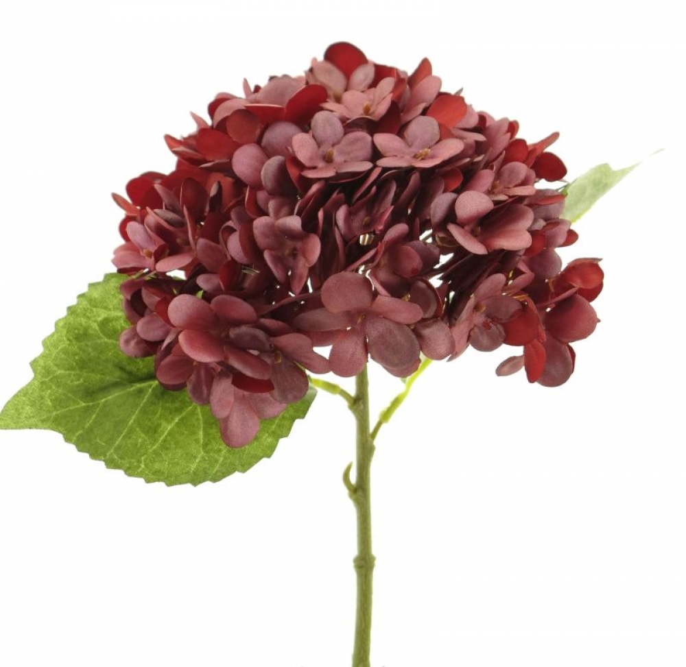 Hortensienzweig Romy burg. 33cm 13360-3