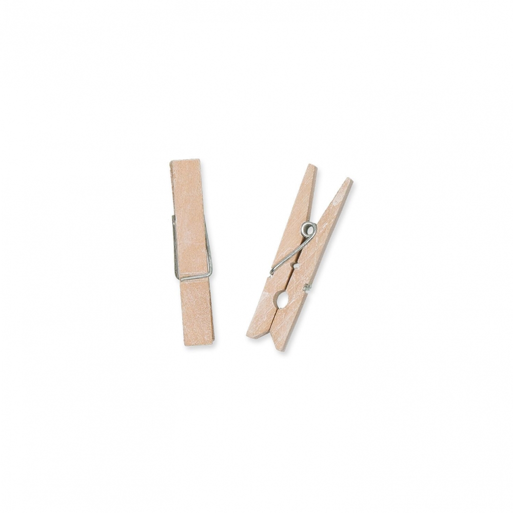 Holz-Klammern ca. 4,5cm 10 Stck. natur 16638-045-79