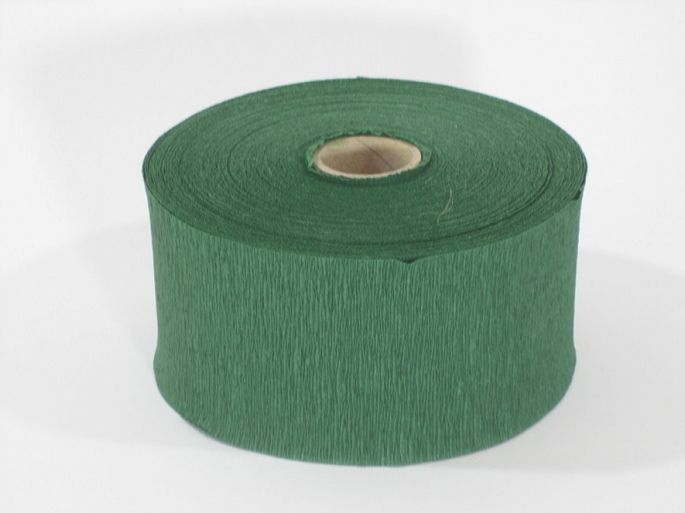 Roemerwickelband Krepp dk-gruen 6cm x ca. 20m 171519