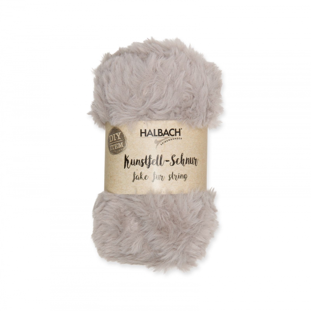 Kunstfell-Schnur 50g ca. 30m grey ca. 10mm 25800-010-21