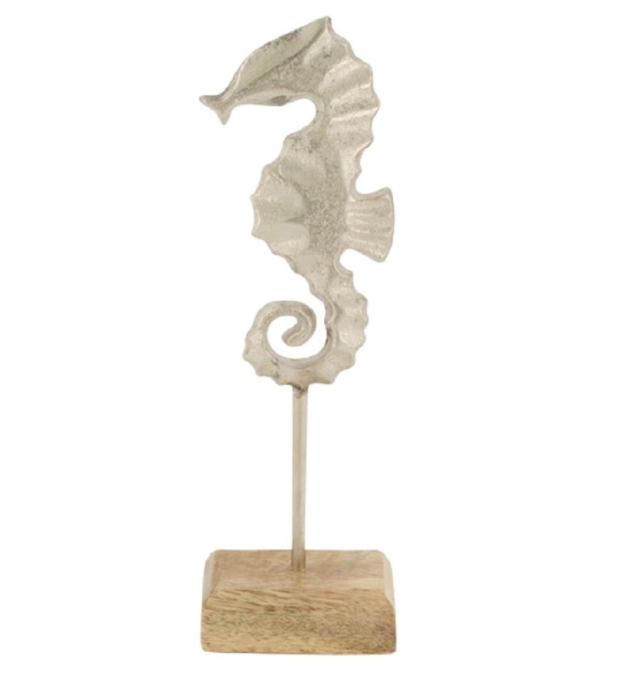 Alu-Seepferdchen au.Fuss 8x5x24cm 48542-069