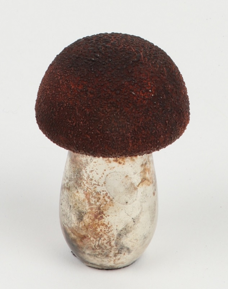 Glaspilz H8cm D5cm braun 613150-62