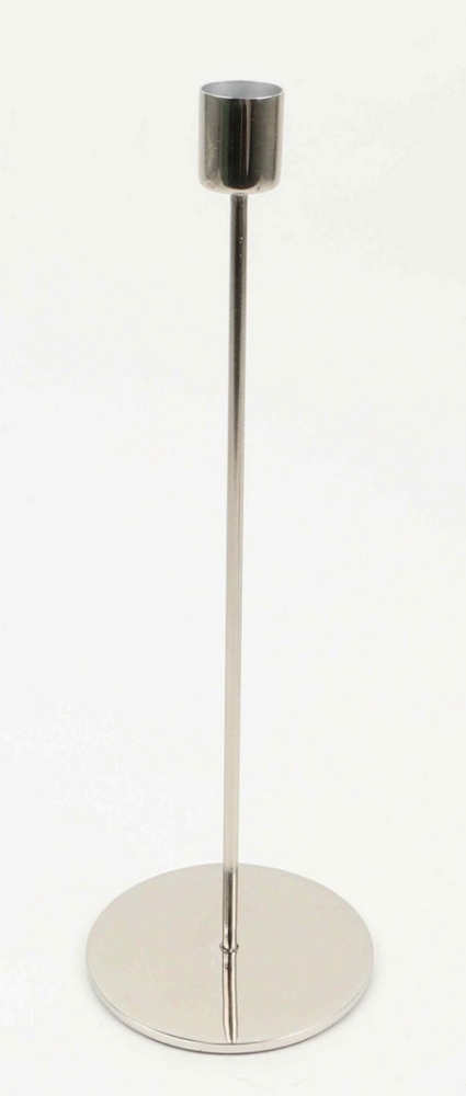 Metall-Kerzenstaender H28cm D9cm silber 800354-91