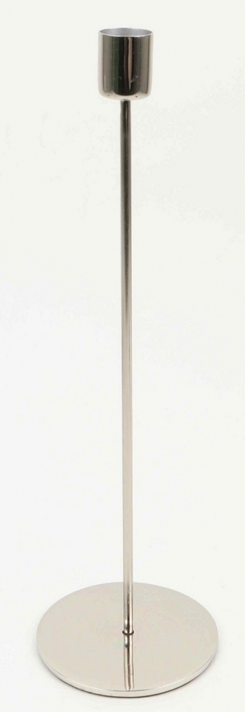 Metall-Kerzenstaender H31cm D9cm silber 800355-91