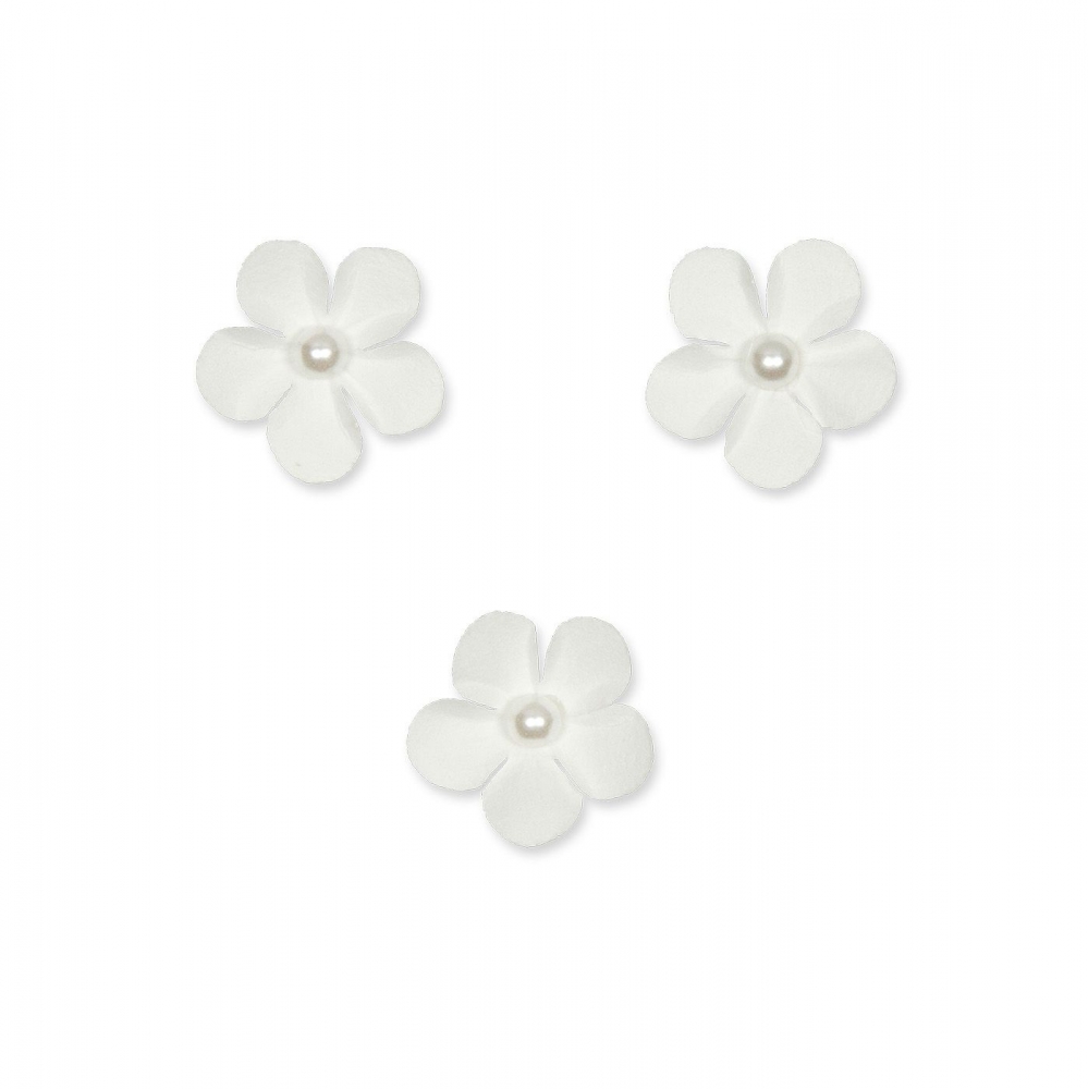 Streu-Blueten Btl mit 20 Stck. weiss ca. 2,5cm 83329-025-11