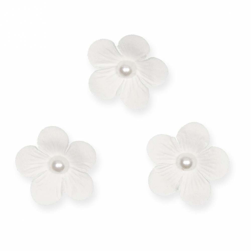 Streu-Blueten Btl a 12 weiss DM ca.3,5cm 83329-040-11