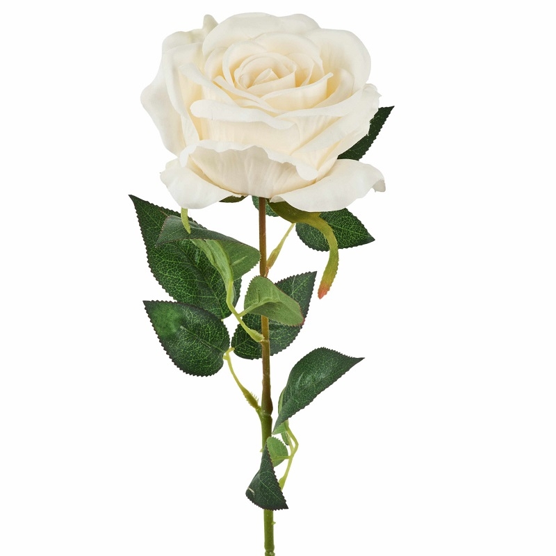 Rose L65cm creme-weiss 120653-12