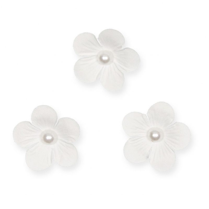 Streu-Blueten Btl a 12 weiss DM ca.3,5cm 83329-040-11
