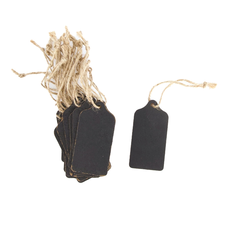 Anhaenger 8x4cm schwarz 98550-3 Preis für 1 Stck.